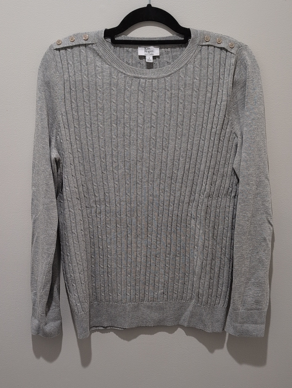 Kim Rogers Gray Crewneck Sweater